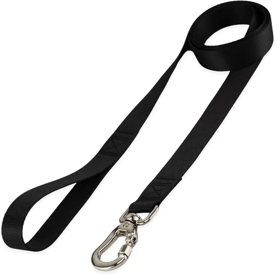Basic Pet Coleira Guia 2 Metros Para Cães Cachorro Adestramento Passeio Porte Grande Médio Pequeno (Preto, M)