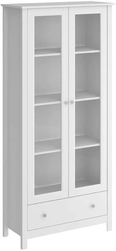 Cristaleira 2 Portas 1 Gaveta Ditália E-954 Branco