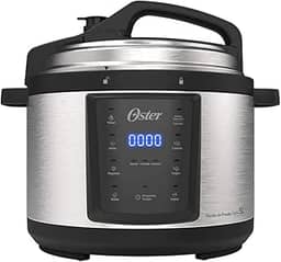 Panela de Pressão Elétrica Oster, Digital, 5L, 220V, Inox/Preta, 900W, OPAN920