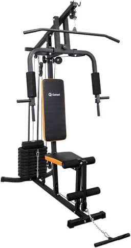 Gallant Estação de Musculação 45kg Caixa com 3 Volumes - Preto e Laranja - Aço - Máquina de Musculação