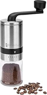 Moedor de Café Grãos Manual Cerâmica Biscuitt Perfectto Barista Collection Inox