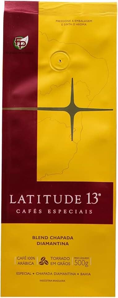 Café latitude 13 Blend Chapada Diamantina torrado em grãos 500 g, Torra média