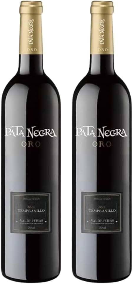 Kit 2 Vinhos Tinto Espanhol Pata Negra Oro Tempranillo 750ml