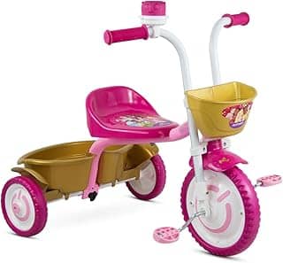 Nathor Triciclo Infantil Disney Princesas Aluminio Rosa