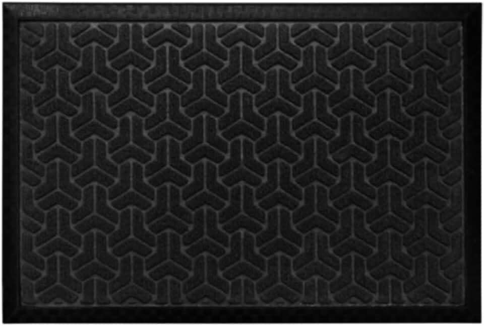 Tapete De Entrada Capacho Waterkap Residencial 60Cm X 40Cm Cor:Preto
