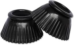 Cloche De Borracha Para Equinos e Muares Protetor de Casco (PRETO)