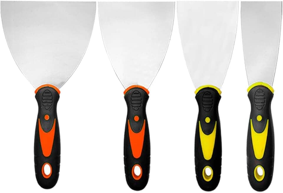 Kit Espátula Aço Gesso Massa Corrida Multiuso Pintor Drywal