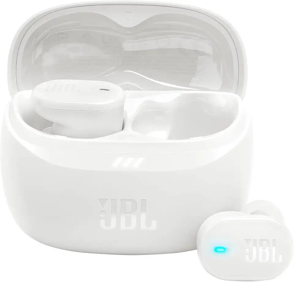 JBL, Fone de Ouvido Bluetooth, Tune Buds 2, Intra Auricular, Sem Fio, Com Cancelamento de Ruído, Bateria de até 48h, Som JBL Pure Bass - Branco