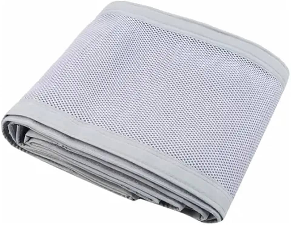 Tela de Proteção para Berço 2 Laterais | Branco, Respirável, Compatível Nacional e Americano