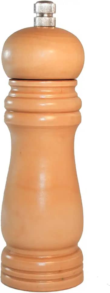 Moedor De Pimenta 26cm Em Inox E Madeira - Mecanismo De Moagem Ajustável, Permitindo Diferentes Níveis De Granulação - Wincy - CLA0621