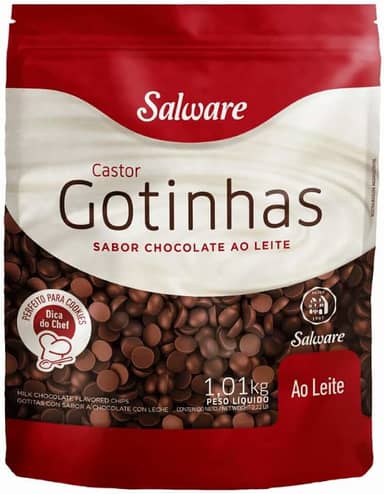 Gotinhas Forneáveis Sabor Chocolate ao Leite Salware 1,01kg