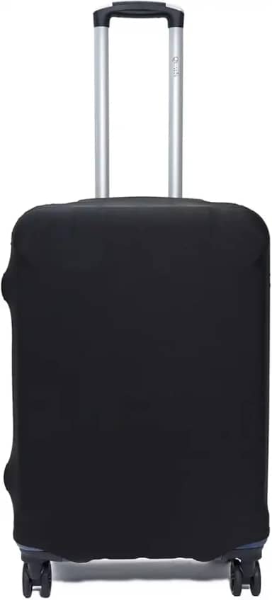 Capa Protetora para Mala de Bordo Viagem, 10kg Elástica, Resistente Anti-Risco Tamanho P Alt 47-50Cm Larg 32-35Cm Prof 20-23Cm (Preta)