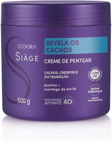 Eudora Creme Para Pentear Siàge Revela Os Cachos 500g