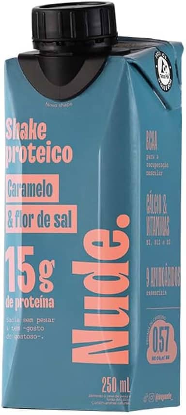 Nude Shake Proteico Caramelo & Flor de Sal 250ml