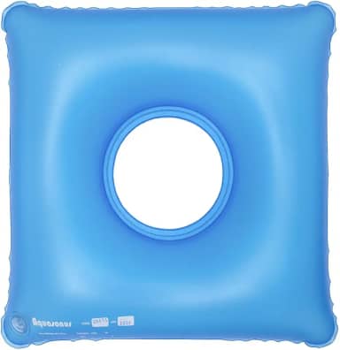 Almofada Inflável Quadrada Com Orifício Anti-escaras - Aquasonus