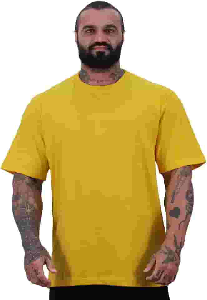 Camiseta Oversized Masculina MXD Conceito Maior Gramatura Cores Lisas
