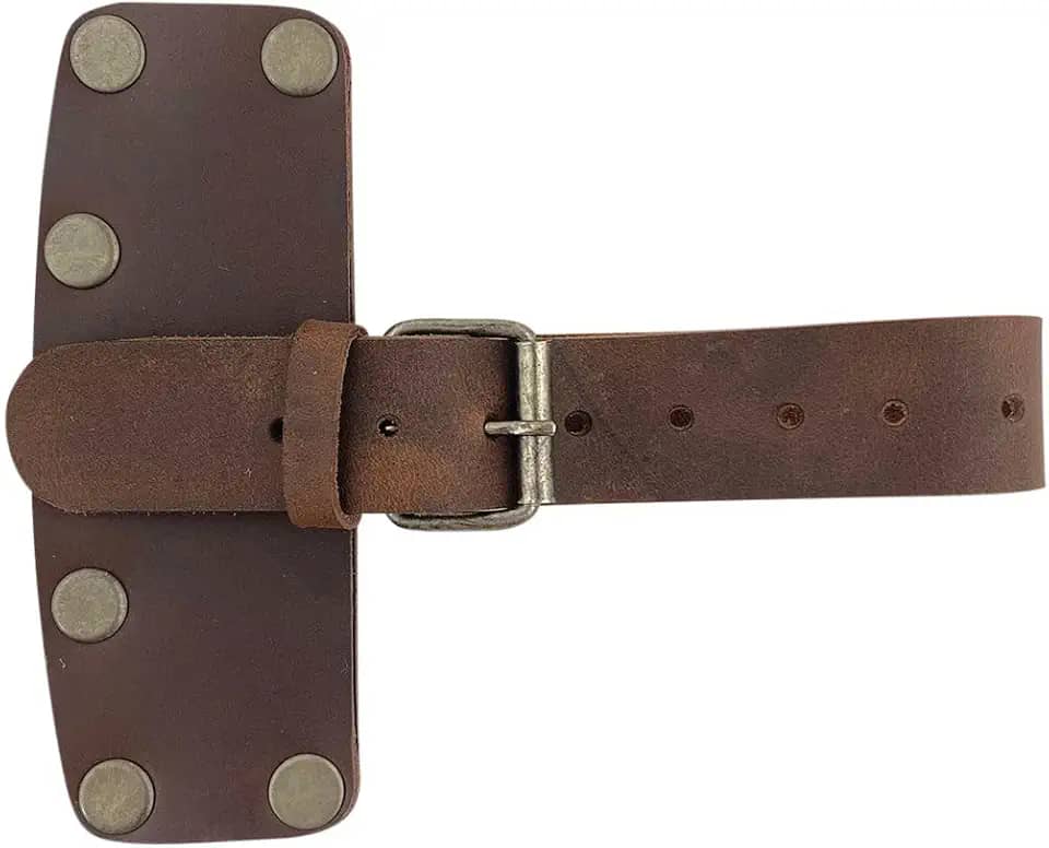 Bainha Para Cabeça De Machado Lenhador Feita À Mão Em Couro Integral - Estojo Protetor, Capa Segurança Lâmina, Acessórios Camping, Itens Essenciais Trabalho Ao Ar Livre, Ótimo Presente