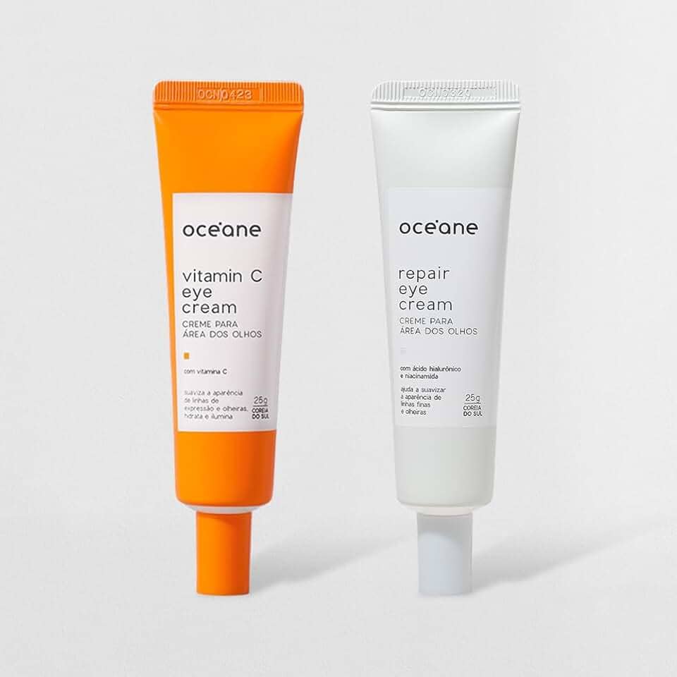 Kit Creme Para Área Dos Olhos com Vitamina C + Creme Para Área Dos Olhos com Vitamina Niacinamida (2 Produto)