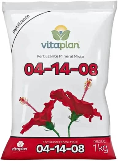 Fertilizante Adubo mineral NPK 04-14-08 1kg Flores Hotaliças Arvores Frutíferas