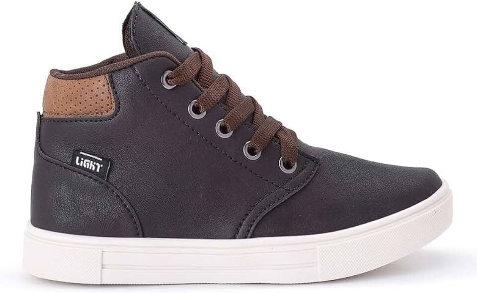 Tenis Botinha Infantil Meninos Casual Cano Alto Confortavel