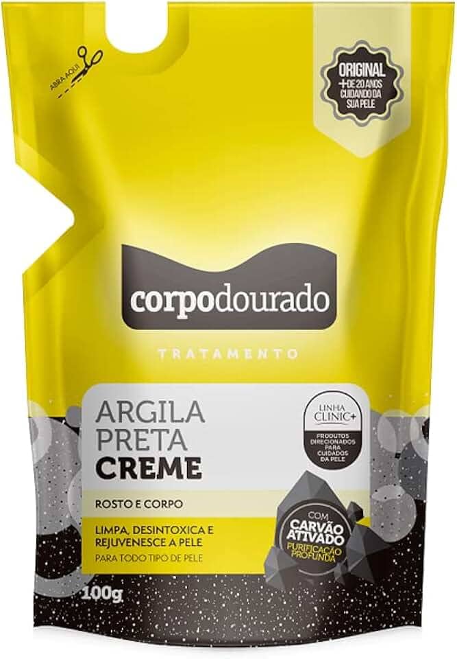 CORPO DOURADO ARGILA PRETA CREME BISN 100GR