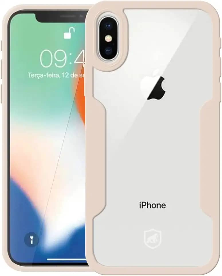 Gshield Capa Case Capinha 360 Frente e Verso para (iPhone X/XS, Rosa)