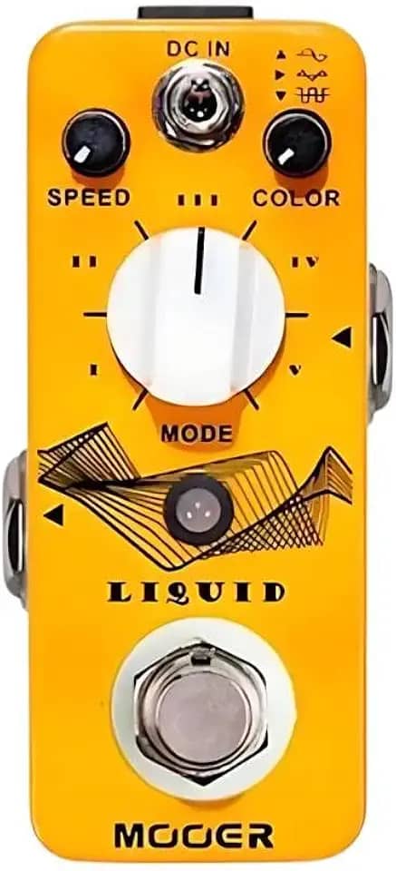 Mooer Pedal Liquid Phaser Digital MPH2 | para Guitarra, 5 Modos de Phaser, 3 Formas de Onda, True Bypass