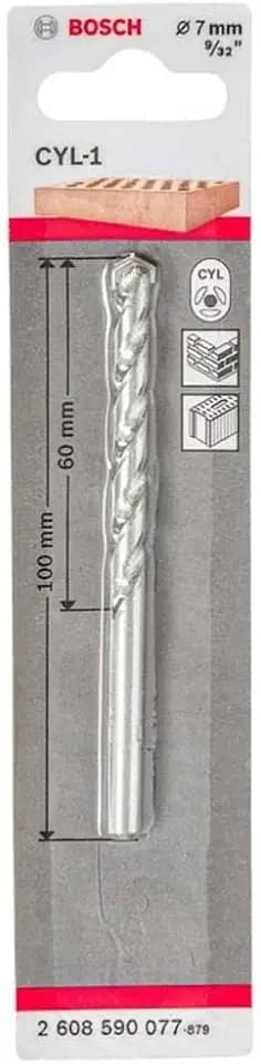 Bosch Broca CYL-1 para concreto Ø7 x 60 x 100 mm