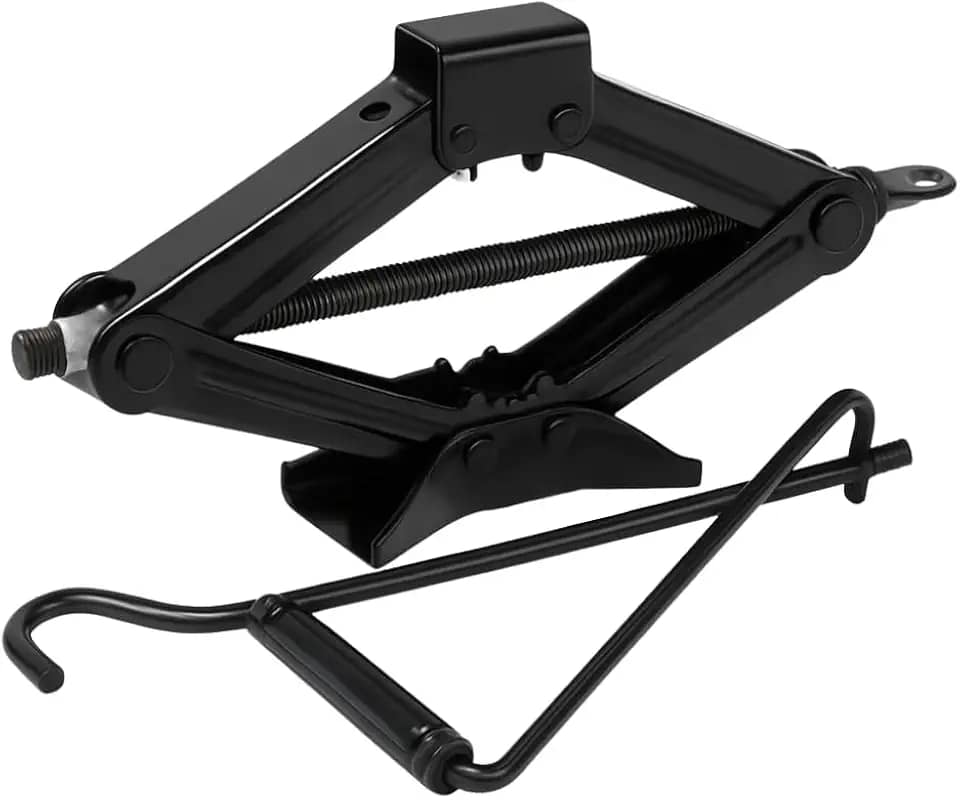 Macaco Sanfona Automotivo, 1 Tonelada, com Chave Manivela, para Carros Populares