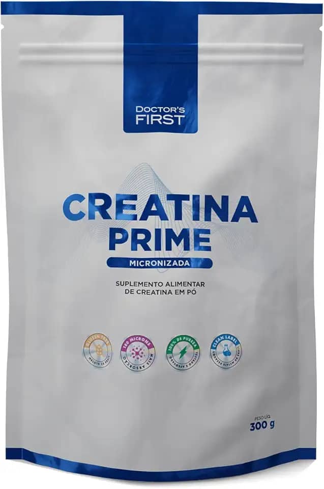 Creatina Monohidratada Micronizada,PURA, 200 MESH, maxima absorção, 300g, Doctor's First