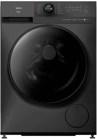 MÁQUINA DE LAVAR ROUPAS MIDEA 11KG INVERTER HEALTHGUARD WI-FI TITANIUM MF201W110WB 127V