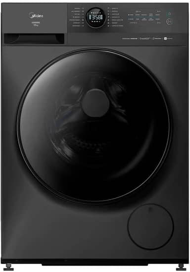 MÁQUINA DE LAVAR ROUPAS MIDEA 11KG INVERTER HEALTHGUARD WI-FI TITANIUM MF201W110WB 127V