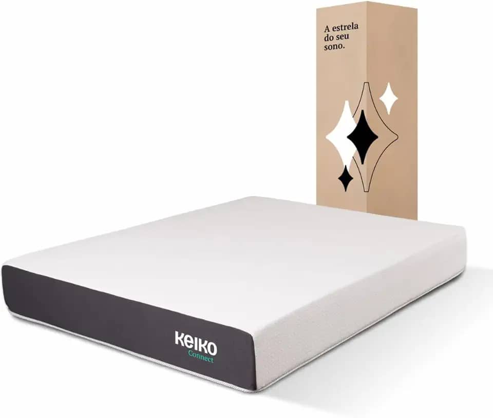 Colchão Queen 25x158x198 D33 Connect Molas Ensacadas Massageador Keiko
