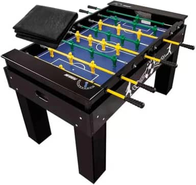 Mesa de Pebolim Totó Elite Preta KLOPF 1080 + Capa Impermeável