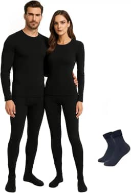 Kit Frio Conjunto Termico Pelinho Elasticidade Segunda Pele Unissex roupa termica segunda pele com meia peluciada