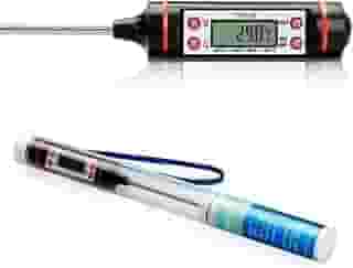 Termômetro Culinário Digital – Leitura Rápida e Precisa, de -50°C a 300°C, para Carnes, Churrasco, Óleo, Doces e Líquidos