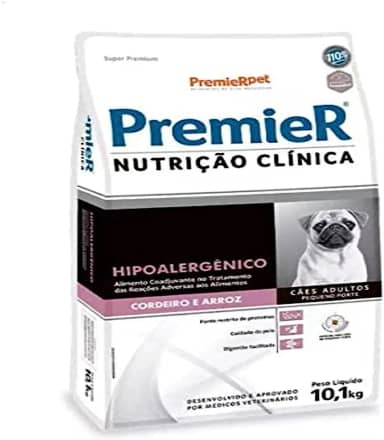 PremieR Pet Nutrição Clínica Ração Seca Hipoalergênica para Cães Porte Pequeno Sabor Cordeiro 10,1kg