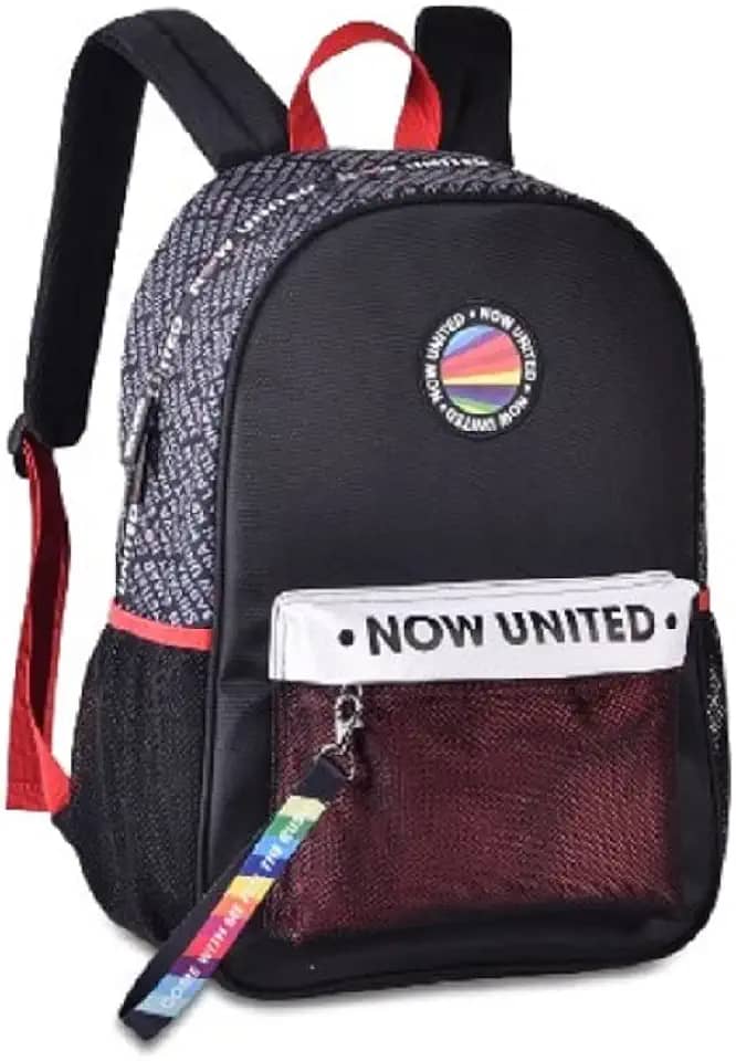 Mochila De Costa Escolar Oficial Now United Vermelha