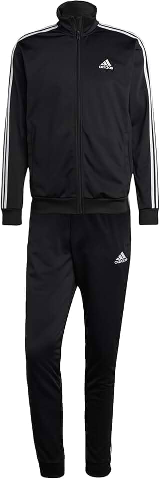 fato de treino Roupa esportiva básica de tricot com 3 listras, Adidas, masculino