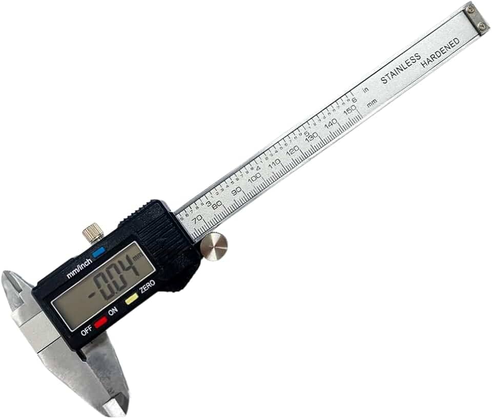 Paquímetro Digital NYBC 150mm Aço Inoxidável Com Bateria E Estojo