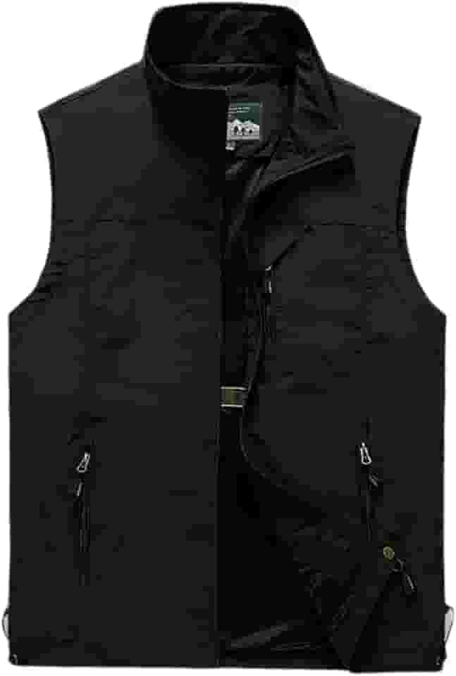 Colete masculino de trabalho, safári, pesca, forrado com lã, para uso ao ar livre, sem mangas