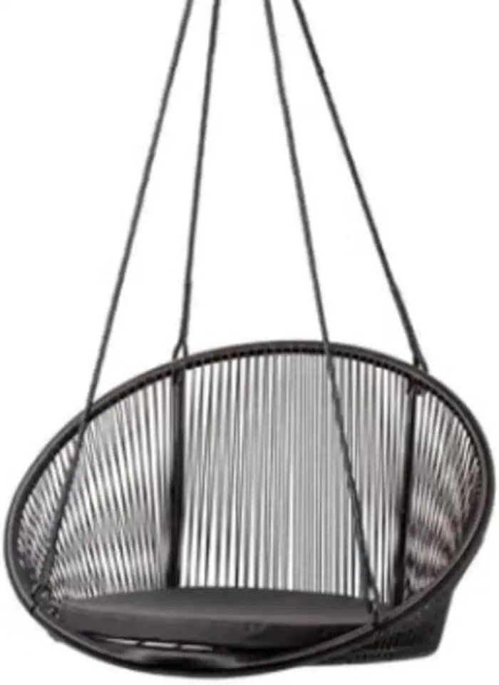 Cadeira Poltrona Balanço Suspensa Área Externa(Preta)