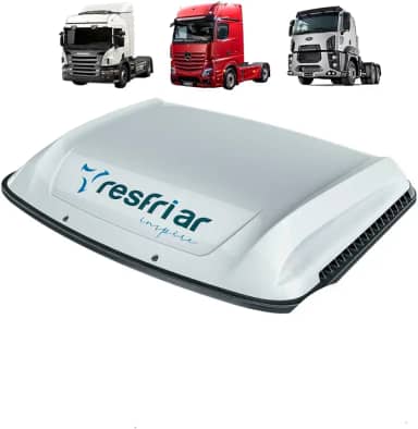 Climatizador de Ar Caminhão Série 8 com Controle e App Branco Scania Mercedes Fordd 24v - Resfriar