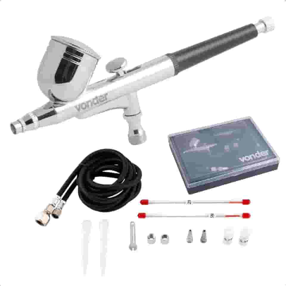 Vonder, Aerógrafo Com Acessórios, 13 Peças.