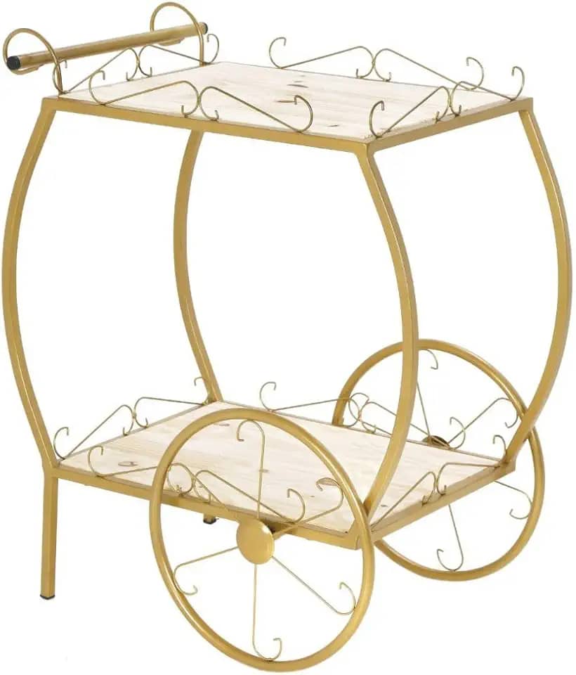 Carrinho de Chá Fixo Cantinho Do Café Adega De Vinhos Bar Decoração de Festas,aparador bar,aparador industrial(Preto)