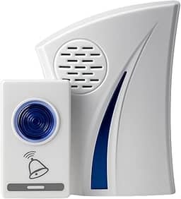 Campainha Sem Fio com 36 Melodias Ajuste Volume e Longo Alcance para Residências com pilha