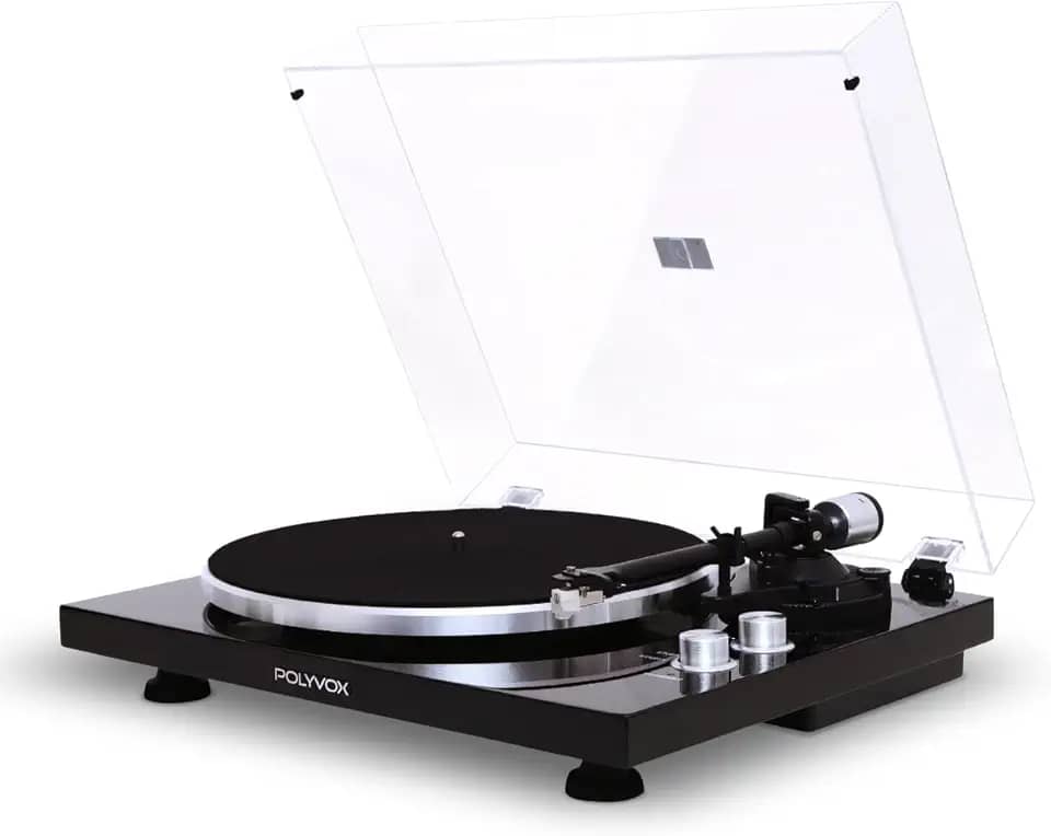 Toca Disco Belt Drive Polyvox Transmissão Bluetooth 120/240V