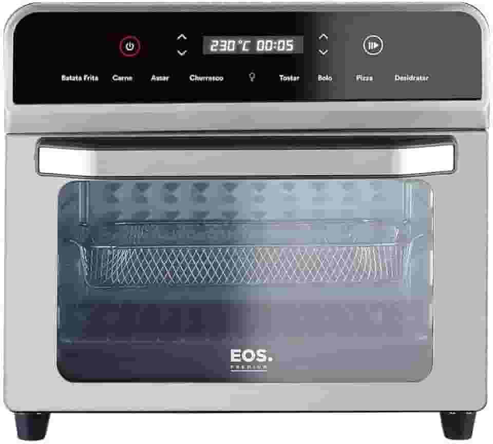 Forno Elétrico e Air Fryer Eos 25 Litros 3 em 1 Inox Efe25aid 220v