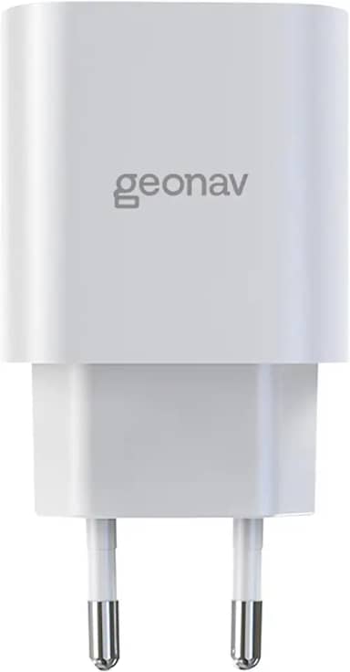 Geonav Carregador Universal Ultra Rápido, Power Delivery 25W, 1 Porta USB-C, CH25PDWT, Branco