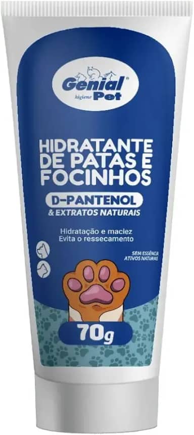 Hidratante para Patas e Focinhos Genial 70g, Hidrante para Patinhas Ressecadas